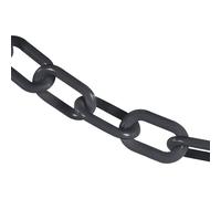 Mr. Chain Cadena de barrera de plástico resistente, gris pizarra, diámetro de eslabón de 2 pulgadas, longitud de 50 pies (51057-50)