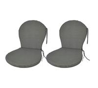 MR. COJIN Pack 2 Unidades COJIN Tumbona COLCHONETA para Tumbona DE Jardin COLCHON Hamaca (90x49x4, Gris)
