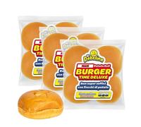 Mr.Dobelina Maxi Panecillos de Patata, 3 Packs de 4x80g, Panecillos blandos, Pan de Patata, Sin Lactosa, Made in Italy, Ideal para Hamburguesas Americanas y Smash Burgers