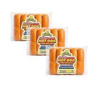 Mr.Dobelina New England Hot Dog Bun y Lobster Roll, 3 paquetes de 400 g, panecillos para perritos calientes de pan de patata, sin lactosa, ideales para lobster rolls y pulled pork
