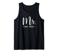Mr. Est. 2025 Recién casados promovidos a Mr , Mrs Wedding Camiseta sin Mangas
