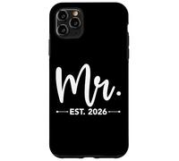 Mr. EST. 2026 Just Married Promoted to Mr and Mrs Matching Carcasa para iPhone 11 Pro MAX