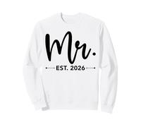 Mr. EST. 2026 Just Married Promoted to Mr and Mrs Matching Sudadera