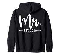 Mr. EST. 2026 Just Married Promoted to Mr and Mrs Matching Sudadera con Capucha