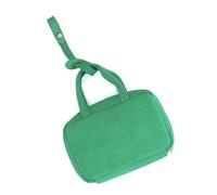 Mr.Fashion Mini bolso de cuero para mujer, estilo retro, casual, de gamuza, multicolor, con cremallera, lindo bolso compacto portátil para colgar, Terciopelo - Verde, Lujo ligero
