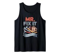 Mr. Fix It Papá Cobrando Trabajo En Galletas Día del Padre Camiseta sin Mangas