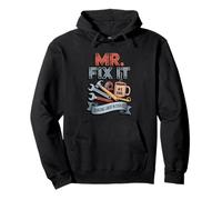 Mr. Fix It Papá Cobrando Trabajo En Galletas Día del Padre Sudadera con Capucha
