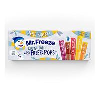 Mr Freeze Ice Pops - Paletas de hielo de sabores surtidos, sin azúcar y aptas para veganos, 20 x 45 ml (paquete de 8)