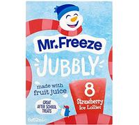 Mr Freeze Jubbly Strawberry - Juego de 2 unidades, 8 x 62 ml