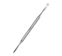 Mr. Fuss Empujador de cutículas de acero inoxidable, 2 caras, punta de modelado