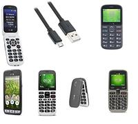 Mr.Gadget Solutions® - Cable USB de carga rápida de 3 metros para teléfono móvil Doro 1360 1370 5030 6520 611 GSM