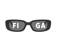Mr. Gadgets Gafas de sol divertidas con inscripción - Modelos FIGA & Free Kiss - Estilo retro unisex - Idea de regalo irónica para fiestas, eventos, despedidas de soltero/soltera/discoteca (negro, Fi