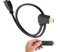 Mr.Gadget's Solutions Cable alargador HDMI macho a hembra de 90 grados para TV HDMI de 1 metro para Amazon Fire Stick