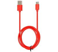 Mr Gadget's Solutions Cable USB A a tipo C, carga rápida, cable USB tipo C, compatible con Samsung Galaxy A10/A20/A51/S10/S9/S8, cargador tipo C, cable USB premium, color rojo