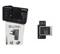 Mr. Gadget's Solutions Cargador externo universal de la batería del teléfono/de la cámara y puerto USB - Cargador de escritorio