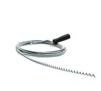 Mr. Gadget's Solutions Limpiador de fregaderos y desagües: bobina de drenaje de metal flexible de 3 metros con mango de plástico, serpiente de plomería, fregaderos obstruidos, duchas, inodoros, desblo