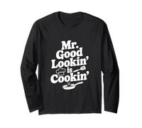 Mr. Good Lookin' Is Cookin' Funny Chef Cocina Humor Manga Larga