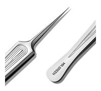 MR.GREEN Profesional Pinzas Para Pelos Encarnados Pinzas Puntiagudas de Precisión con Puntas Afiladas Para Eliminar Puntos Negros y Acné (Largo)