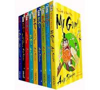 Mr Gum Collection Andy Stanton Juego de 9 libros (Biscuit Billionaire, Cherry Tree, Dancing Bear, Goblins, The Power Crystals, Whats for Dinner, Secret Hideout, Hound of Lamonic Bibber, Eres un mal h
