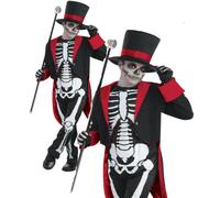Mr. Hueso Dejadlos Niños Esqueleto Día de los Muertos Disfraz Halloween Infantil