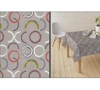 Mr.Hule, Mantel resinado Antimanchas, Mantel de algodón Antimanchas, Impermeable y Antibacteriano. (Casta, 140 cm Redondo)