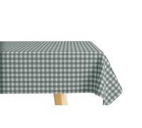Mr. Hule | Mantel Vichy 250x140 cm Resinado Antimanchas e Impermeable de Loneta de Algodón | Mantel Vichy Verde Resistente y Fácil de Limpiar, Ideal para Cocina y Comedor y Corte a Medida