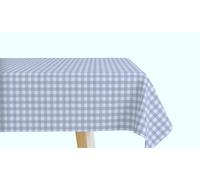 Mr. Hule | Mantel Vichy 300x140 cm Resinado Antimanchas e Impermeable de Loneta de Algodón | Mantel Vichy Gris Resistente y Fácil de Limpiar, Ideal para Cocina y Comedor y Corte a Medida