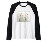 Mr. Ice Cream y Ratty The Ghost Comic Strip Camiseta Manga Raglan