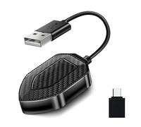 Mr.ing Adaptador Carplay inalámbrico para iPhone, convierte el cable en adaptador Carplay inalámbrico, HD sin demora, adaptador Carplay Plug and Play, con USB y USB-C