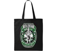 Mr Leprechaun Old Irish Mythology Fairy Shoemaker - Bolsa de algodón ecológico natural, color negro, Black, Talla única