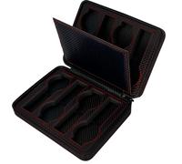 MR Maestro Relojero - Estuche de Almacenamiento para 8 Relojes con Cremallera | Terminado Carbon Fiber | Ideal para Organizar Relojes Tanto Hombre como Mujer, Color Negro | Material Muy Resistente