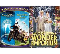Mr. Magorium's Wonder Emporium + Nanny McPhee & Nanny McPhee Returns DVD Set Classic Family Fantasy Movie Bundle Double Feature
