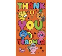 MR MEN AND LITTLE MISS Tarjeta de agradecimiento para profesores