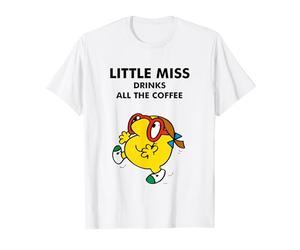 Mr. Men Little Miss Meme - Little Miss Drinks All The Coffee Camiseta