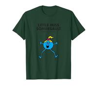Mr. Men Little Miss Somersault Camiseta Camiseta, Hombre, Verde Bosque, 3XL