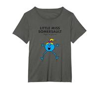 Mr. Men Little Miss Somersault Camiseta Camiseta, Mujer Tallas Grandes, Asfalto, 5XL Grande