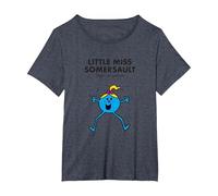 Mr. Men Little Miss Somersault Camiseta Camiseta, Mujer Tallas Grandes, Azul Jaspeado, 6XL Grande