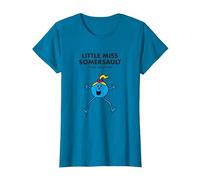 Mr. Men Little Miss Somersault Camiseta Camiseta, Mujer, Zafiro, XXL