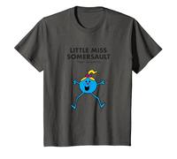 Mr. Men Little Miss Somersault Camiseta Camiseta, Niños, Asfalto, 6 años