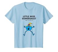 Mr. Men Little Miss Somersault Camiseta Camiseta, Niños, Azul Bebé, 12 años