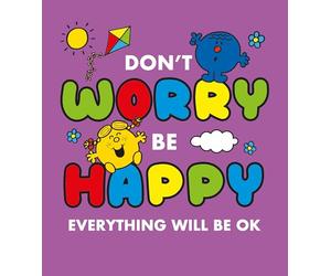 Mr Men & Little Miss Tarjeta con texto en inglés «Don't Worry Be Happy» con texto en inglés «Everything Will Be OK» THINKING OF YOU