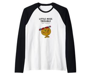Mr. Men Little Miss Trouble Camiseta Camiseta Manga Raglan
