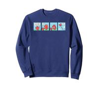 Mr. Men Mr. Strong - Libro de cómic Retro Sudadera, Unisex para Adultos, Azul Marino, M