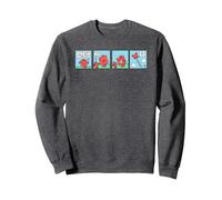 Mr. Men Mr. Strong - Libro de cómic Retro Sudadera, Unisex para Adultos, Jaspeado Oscuro, XXL