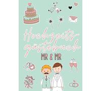 Mr & Mr - Hochzeitsgästebuch mit Fragen zum Ausfüllen: Das interaktive Gästebuch für die Hochzeit von zwei Männern | Modern, lustig & voller Liebe | Für ca. 30-60 Gäste