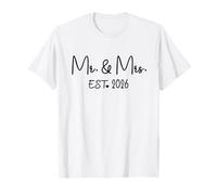 Mr. Mrs. EST. 2026 Recién Casados promovidos a la señora, Mr Wedding Camiseta