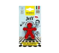 Mr&Mrs Fragrance Jeff Chrome Frambuesa y pachulí ambientador para coche rojo