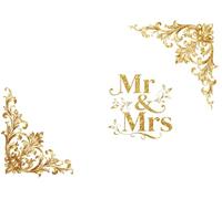 Mr & Mrs: Sign-in & Memory Book for 300+ Wedding Guests with 100 Pages to Write Wishes, Advice & Keepsake Messages - Large Receptions, Events, ... Thoughts & Beautiful Memories Today