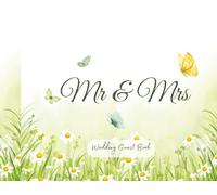 Mr & Mrs Wedding Guest Book: Modern keepsake journal, signatures, wishes, advice, memories, blessings, family and friends, heartfelt messages, special ... romantic thoughts, cherished moments.
