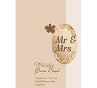 Mr & Mrs: Wedding Guest Book with Gift Log & Photo Pages: Elegant Landscape Sign In Book for Reception | Cream Paper Keepsake for Memories, Advice & Well Wishes (8.25 x 6 inch, Glossy Hardcover)